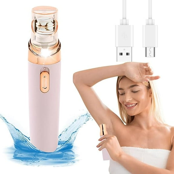 Pluxy Epil Pro 3.0 Women Face Epilator, Hero Epilator Facial Razor Waterproof, 2-in-1 Electric Razor Body Shaver, Rechargeable Hair Removal Devices for Facial, Bikini, Legs, Armpits (Pink)
