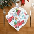 thumbnail image 3 of Coolnut Festive Christmas Pattern Cloth Napkins Set of 4 Pack, Washable Soft Table Dinner Napkins 20 inch for Kitchen, Hotel, Party, Wedding Washcloth Gift, 3 of 7