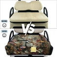 thumbnail image 6 of COEQINE Golf Cart Seat Covers with Carry Handle, Comfortable Golf Cart Seat Towel Blanket, Fits for EZGO Yamaha Club Car and Other 2-Seat Golf Carts, Camo Hunting Forest Deer, 6 of 8