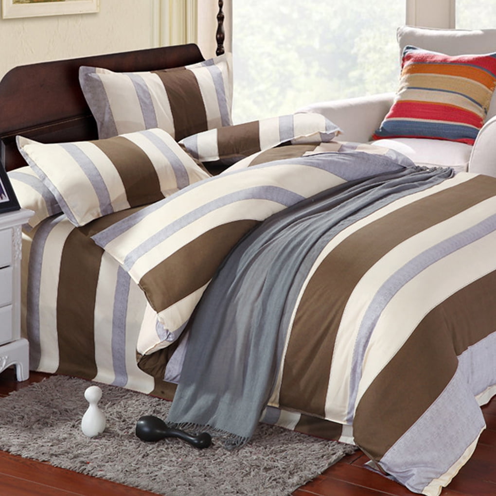 Bed Sheet Quilt Cover Pillowcase Bedding Set Mattress Sleeping Bedroom ...