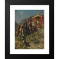 thumbnail image 2 of Alberto Pasini 19x24 Black Modern Framed Museum Art Print Titled - A Caravan on a Mountain Pass (1866), 2 of 5