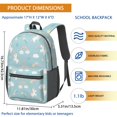 thumbnail image 3 of Unicorn and Star Blue Pattern 17" School Backpacks for Teens,Waterproof Oxford Fabric,S-Shape Padded Straps for School,Travel,Hiking,Camping, 3 of 6