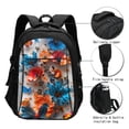 thumbnail image 3 of Balery 3D Butterfly Mochila con carga USB para hombre y mujer - Mochila impermeable y antirrobo para laptop con puerto USB para viajes, trabajo, 3 of 7