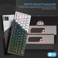 thumbnail image 4 of Teclado Womier Q61 con junta RGB, 60% inalámbrica, intercambiable en caliente, 4 of 6