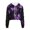 Black, variant on Women Casual Hooded Sweatshirts Long Sleeve Crop Hoodies (Black L)