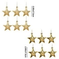 thumbnail image 4 of Christmas Beautiful Ornaments Christmas Tree Decoration Electroplated Plastic 12pcs Set Five Pointed Star Light Matte Christmas Tree Pendant Hanging Ornaments 50% 0ff Clearance!, 4 of 8