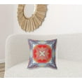 thumbnail image 4 of 20â€ Blue Orange Geo Tribal Suede Throw Pillow, 4 of 5