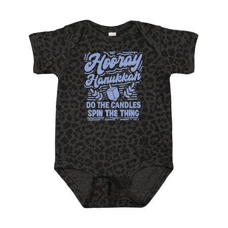 

Inktastic Funny Hanukkah Candles Dreidel Gift Baby Boy or Baby Girl Bodysuit
