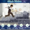 thumbnail image 2 of Kids Play Couch, Modular Toddler Glow Sofa for Playroom Bedroom，Imaginative Convertible Play Couch for Boys Girls.Gift for Kids.Spaceman, 2 of 8