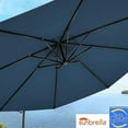 thumbnail image 3 of GRANDPATIO Napoli Sunbrella 12ft Round Canteliver Patio Umbrella with Base, Sunbrella Sapphire Blue, 3 of 6
