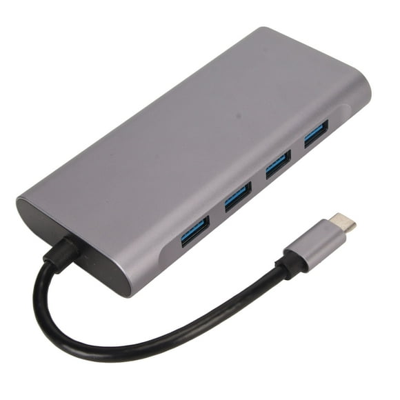 Estación de acoplamiento Bling Bling tipo C Hub 11 en 1 4K 5 Gbps 87 W carga PD