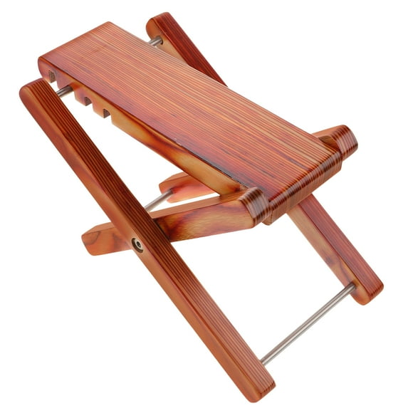 GOOHOCHY Reposapiés de madera para guitarra: reposapiés de altura ajustable para guitarristas clásicos, acústicos y eléctricos.