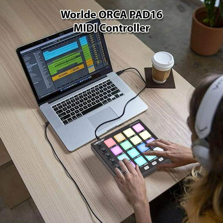 Gecheer Beat Maker MIDI Controller Machine Mini Pad USB
