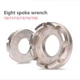 thumbnail image 4 of Bike Spoke Wrench - Universal Spoke Wrench Bike Wheels 6 in 1 Spoke Wrench for Bicycle 8 Way Spoke Key Rim Wrench Bicycle Bike Spoke Wrench Gauge Repair Tool, 4 of 5