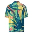 thumbnail image 5 of Hawaiian Shirts for Men Short Sleeves Printed Button Down Shirts Summer Beach Mens Shirts Clearance 19-Royal Blue 4XL, 5 of 5