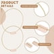 thumbnail image 5 of 10 PCS 12 Inch Metal Floral Hoop Centerpieces for Table, Metal Wreath Ring with 10 PCS Place Card Ho, 5 of 5