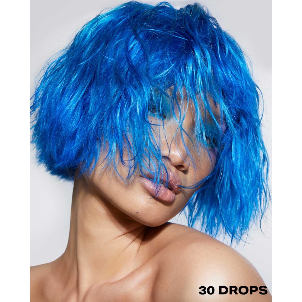 SHRINE DROP IT Blue Hair Dye Drops Semi Permanent Hair Color 30