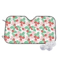 thumbnail image 2 of Lsque Strawberry Car Windshield Sun Shade | Accordion Folding Style Auto Shade for Car Truck SUV Van | Blocks UV Rays Sun Visor Protector | Small, 2 of 7