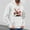 White, variant on EchfiProm Mens White Hoodies Graphic Pullover with Pockets Christmas Santa Hooded Outdoor Sweatshirt for Men M