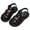Black, variant on Girls' Closed Toe Sandals Girls' Boho Sandals Baby Girl Roman Sandals Girls' Sandals Summer Fashion Baotou Children's Roman Sandals Korean Edition Soft Sole With Foreign Princess Shoes