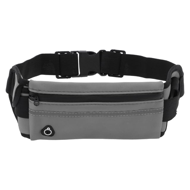 Unique Bargains 1 Pc Capa Única con Soporte para Kettle Modelo Cinturón de Correr para Senderismo Gimnasio Poliéster Gris