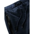 thumbnail image 4 of Ma Croix Mens Modern Jogger Pants with Zipper Pockets Solid Slim Fit Casual Brushed Sweatpants, 4 of 6
