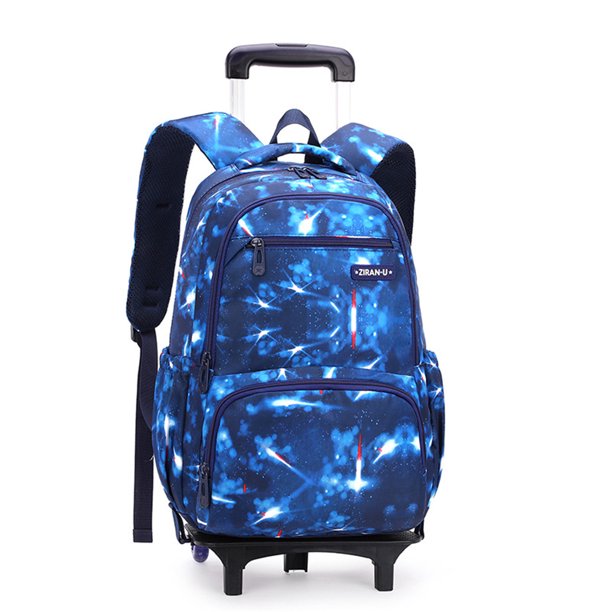 School Kids Rolling Backpack for Girls With Wheels Trolley Wheeled