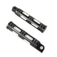 thumbnail image 2 of ZSWAL Motorcycle Footpegs Black CNC Billet Aluminum Foot Pegs, Footrests Pedals for Harley FXCW FXCWC FXS FXSB FXSBSE XL883L XL1200C XG XR, 2 of 5