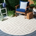 thumbnail image 3 of SAFAVIEH Global Dahila Diamond Indoor/Outdoor Area Rug, Light Beige/Brown, 9' x 12', 3 of 10