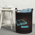 thumbnail image 5 of Laundry Basket, Neon Sign For Books Laundry Hamper Waterproof Laundry Bag Clothes Hamper Laundry Bin with Handles for Bedroom, Living Room, Kids Room, 5 of 6