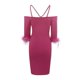thumbnail image 5 of Vestido sexy de verano con escote cruzado y falda lápiz de un solo hombro para mujer: atractivo diseño cruzado, corte lápiz, 5 of 5