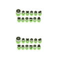 thumbnail image 4 of Molde para hornear Yuarrent 12 Uds a prueba de herrumbre desmontable Verde 2Conjunto, 4 of 6