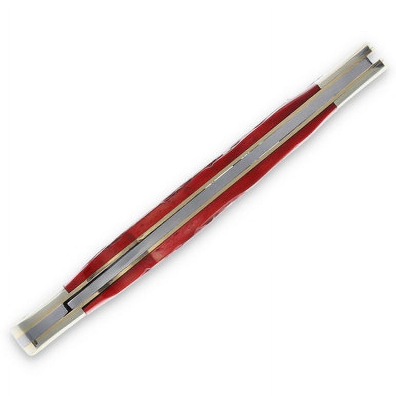 Marbles Marbles Red Jigged Bone Hunter 3.5in Satin Clip-Point Folding Knife MR582