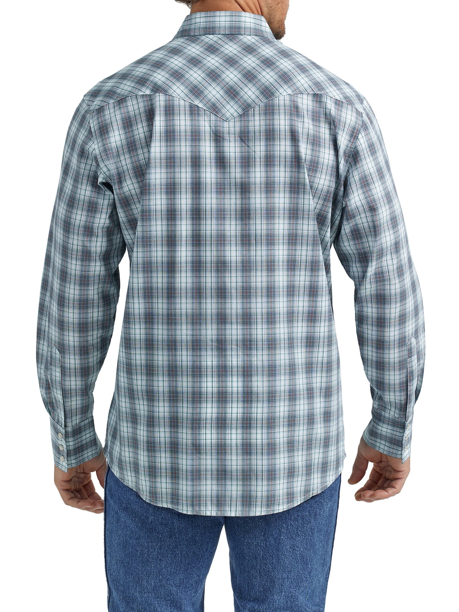 Wrangler® Men's and Big Men's Regular Fit Long Sleeve Western Shirt, Sizes S-5XL