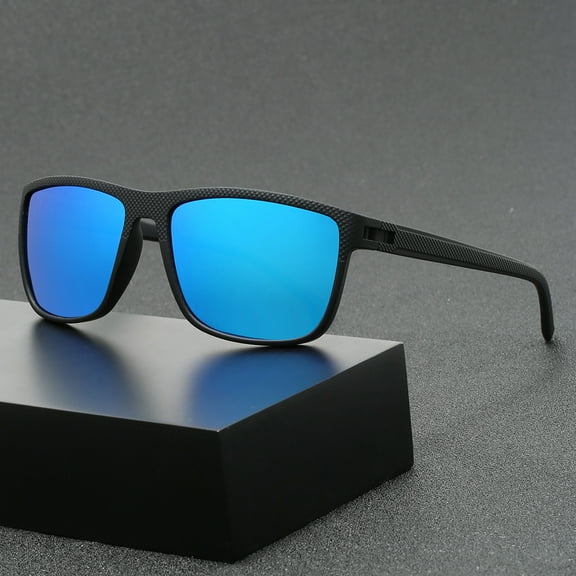 Rulwuck Men's True Film Polarized Sunglasses, Lightweight Sunglasses with UV Protection Function, Men's Sports Elastic Paint TAC Sunglasses, Suitable for Golf, Hiking, Fishing and Driving