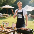 thumbnail image 6 of Funny BBQ Apron for Men with 2 Pockets, Adjustable Water-drop Resistant Apron for Grill Cooking, Chef Gift for Men, 6 of 6