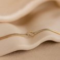 thumbnail image 4 of Pulseras de oro para mujer Pulsera de nudo de amor chapada en oro real de 14 quilates Pulsera de cadena de serpiente delicada Pulsera de infinito Joyas de oro ajustables Regalos para mujeres, 4 of 4