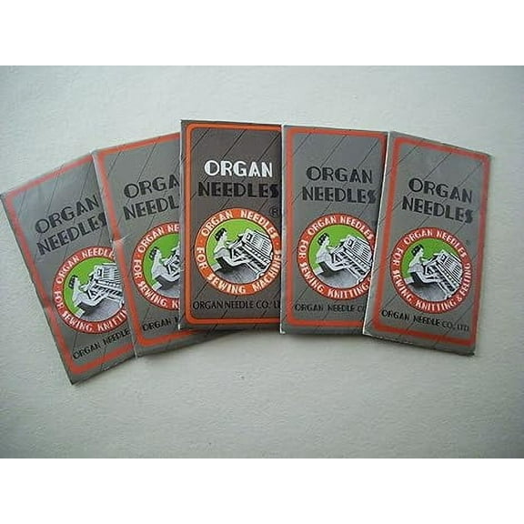 Teamwork  50 Organ Flat-Shank 15X1 HAX1 130/705 Home Sewing Machine Needles for Brotherr Singerr Kennmore Juki Elna (100/16)