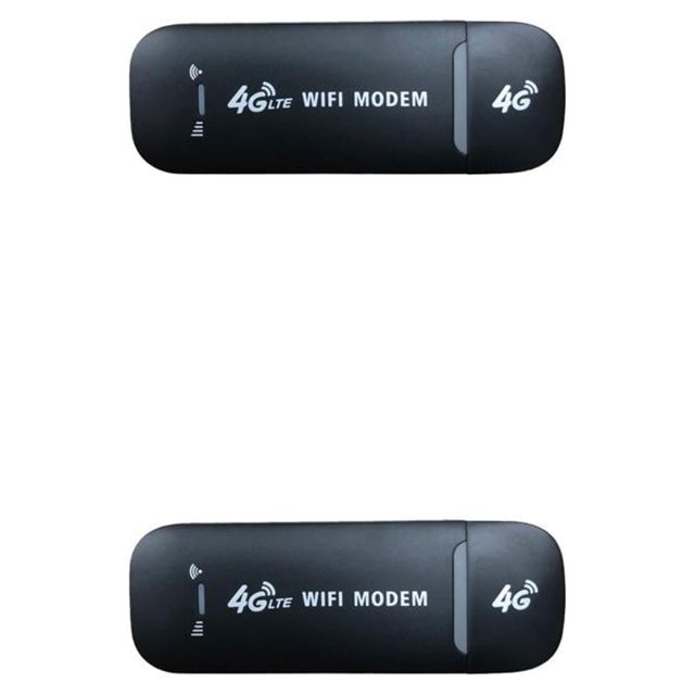 Matsuzay wifi dongles portátil 4g lte b1 / b3 / b5 módem de banda ancha palo coche enrutador inalámbrico 150 Mbps accesorios de computadora 4G/Negro 2piezas