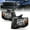 Black Amber, variant on Halogen Headlights for 2007-2014 Ford Expedition, Chrome Amber