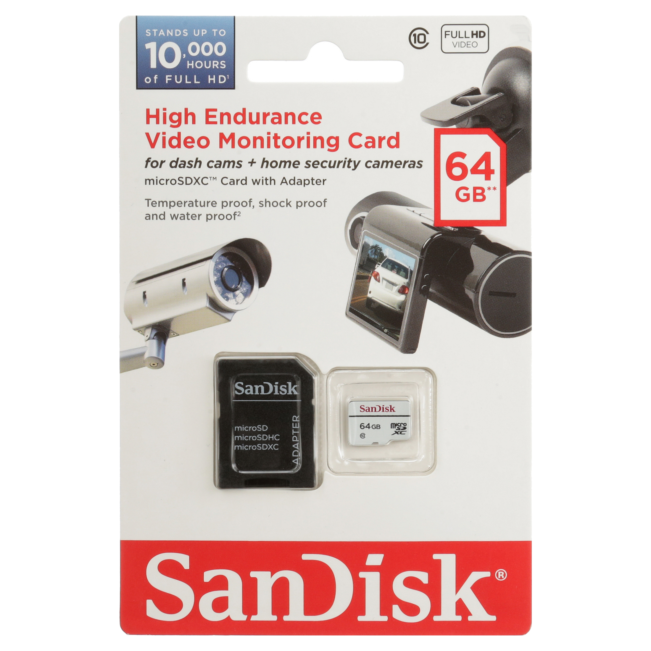 SanDisk 64GB microSDXC High Endurance Video Monitoring Card with Adapter - C10, Full HD, Micro SD Card - SDSDQQ-064G-G46A - image 4 of 8