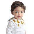 thumbnail image 2 of Hirioo Cute Duck With Headphone for Baby Cotton Petal Bib Drool Bibs for Baby Boy Unisex, 2 of 9