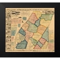 thumbnail image 2 of Walker 22x20 Black Modern Framed Museum Art Print Titled - Somerset County Pennsylvania - Walker 1860, 2 of 5