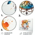 thumbnail image 3 of Designart "Colorful Dreamcatcher Minimalist euphony" Spiritual Metal Art Print, 3 of 5
