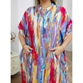 thumbnail image 5 of Edolynsa Womens Casual Short Sleeve Side Split Button Down Long Kimonos Cardigans Swimsuit Cover Ups Summer Beach Dress, 5 of 7