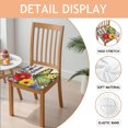 thumbnail image 2 of Pioneer Flower and Butterfly Seat Covers for Dining Room Chairs Set Of 4,Stretch Printed Washable Chair Seat Cover with Elastic Ties and Button,Removable Waterproof Couch Cushion Covers, 2 of 6