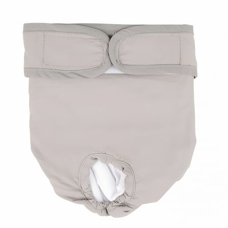 TELOLY Dog Diapers Washable & Reusable Female and Male Dog Diapers Durable Machine Washable Solution for Pet Incontinence, Grey, Xs
