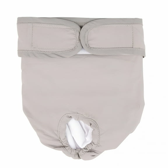 TELOLY Dog Diapers Washable & Reusable Female and Male Dog Diapers Durable Machine Washable Solution for Pet Incontinence, Grey, Xs