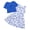 Flower Blue, variant on Girls Dresses Sleeveless Summer Dress with Cardigan for Kids Casual, 7-8 Years