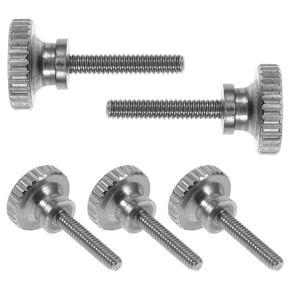 HOMEMAXS 5Pcs Knurled Twist Screw Stainless Steel Screw Hand Twist Screw Portable Screw Metal Screw Part